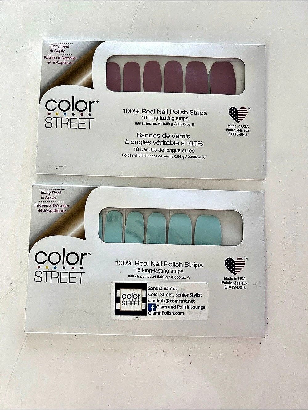 Color Street Manchester Mauve and Chilladelphia Nail Strips Bundle 2-Pack